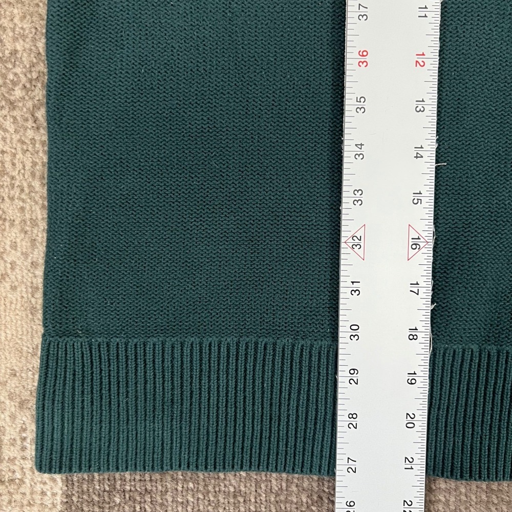 Lauren Ralph Lauren Women Knit Sweater Puff Sleeve Crew Neck Green Size L - Picture 6 of 6